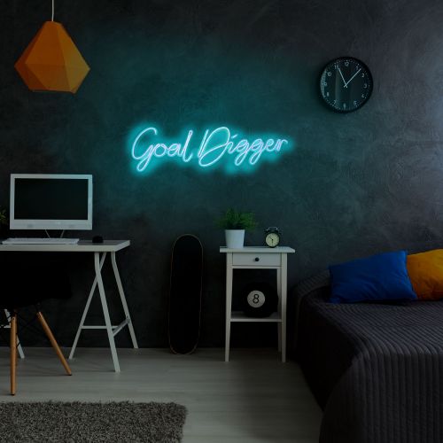 Wallity Ukrasna plastična LED rasvjeta, Goal Digger - Blue slika 2