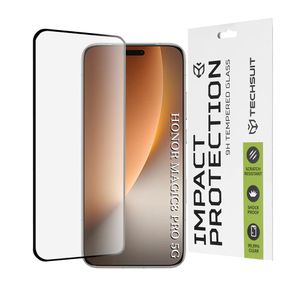 Techsuit 111D Full Cover / Full Glue Glass / 3D Curved Screen za Honor Magic8 Pro– crno