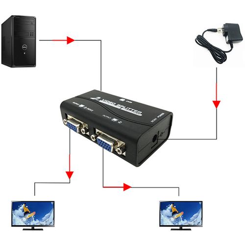 VGA spliter 1/2 2 porta V-SP112 aktivni slika 2
