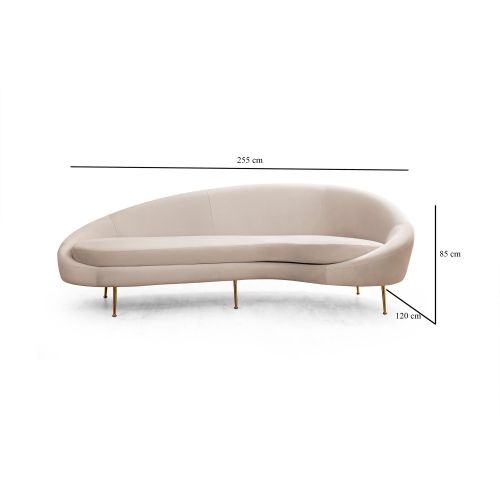 Atelier Del Sofa Eses Right - Bež Trosed slika 6