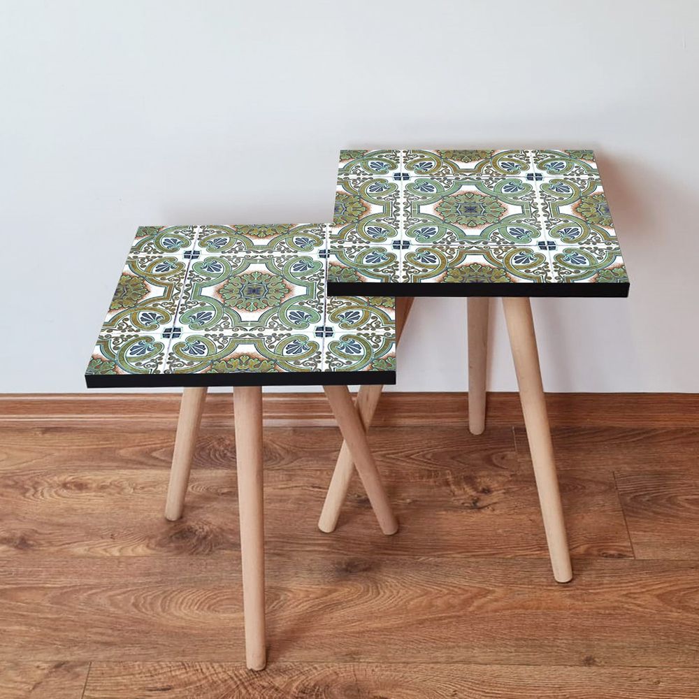 Nesting stolovi 2Shp39 - (2 komada) - boje: višebojno slika 1