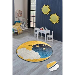 Šareni Tepih 'Moon' - Promjer 140 cm