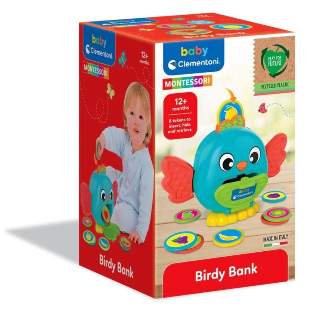 Clementoni CL17494 Montessori igračka Birdy Bank - Ptica slika 1