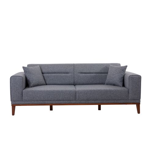 Atelier Del Sofa Liones Tepsili-Tamno Siva Trosed na Razvlačenje slika 4