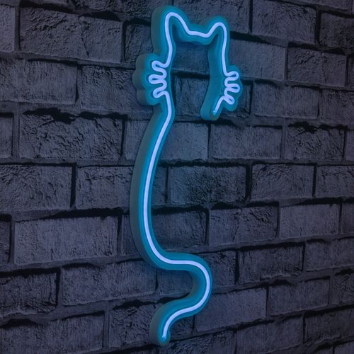 Wallity Ukrasna plastična LED rasvjeta, Cat - Blue slika 9