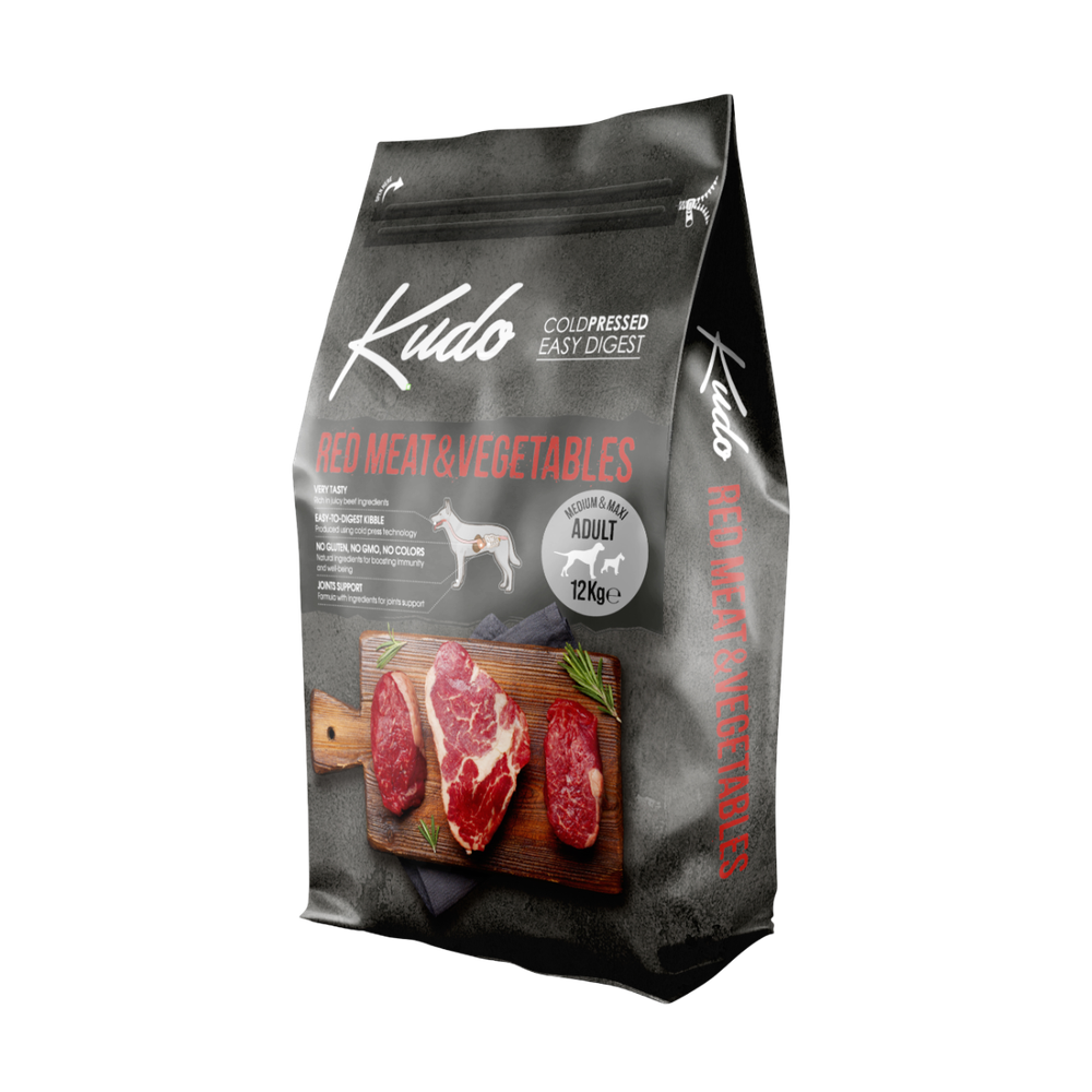 Kudo Adult Medium/Maxi crveno meso i povrće 12 kg slika 1