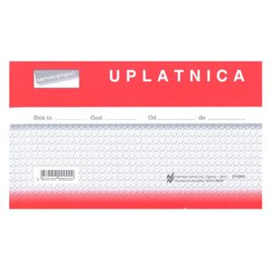 I-1/NCR UPLATNICA; Blok 150 listova, 16,5 x 10 cm