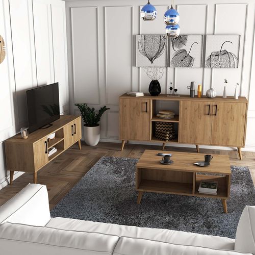 SET 1586-2076-1626 Oak Living Room Furniture Set slika 2