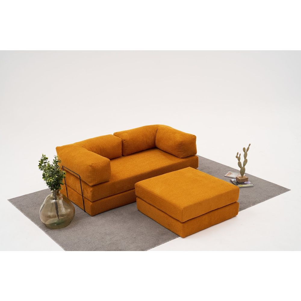 Comfort Mini - Narandžasti Ugaoni Sofa slika 3