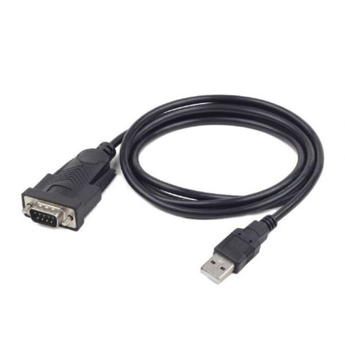 Gembird USB to DB9M serial port converter cable, black, 1.5 m slika 1