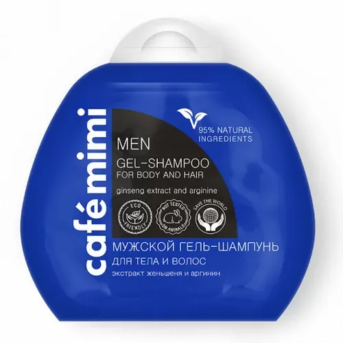 Šampon za kosu CAFÉ MIMI (2u1 gel za muškarce, ženšen i arginin) 100ml slika 1