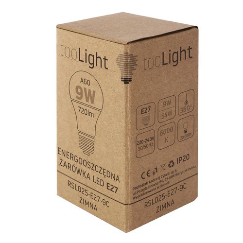 Żarówka LED RSL025 E27 9W Cold slika 4