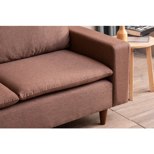 Atelier Del Sofa Kutna garnitura, Svijetlo smeđa, Lungo - Light Brown slika 3