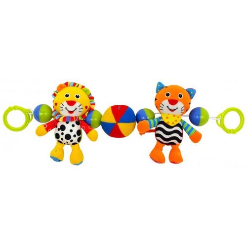 Baby Mix plišana igračka za kolica - Tigar i Lav slika 1