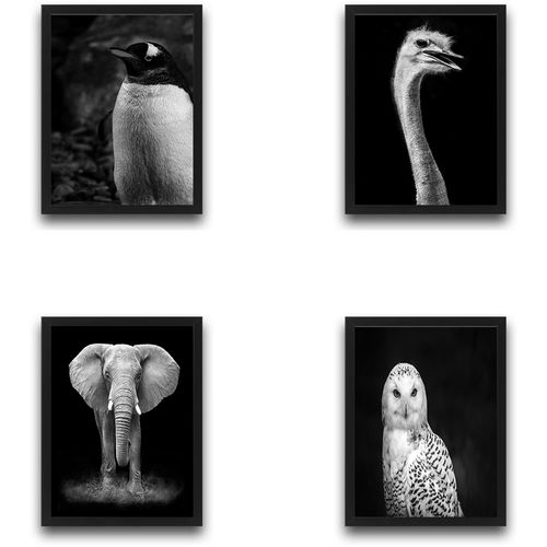 Wallity Uokvirena slika (4 komada), Elephant Set slika 2