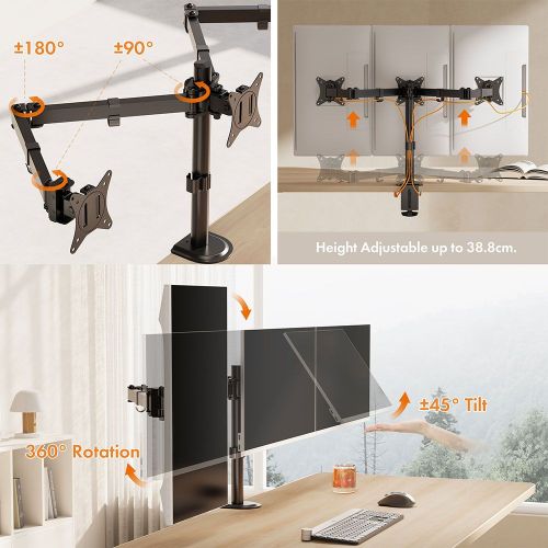 Vonhaus nosač za tri monitora do 27'' slika 10