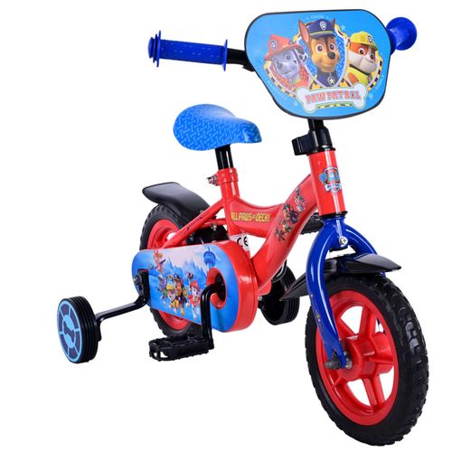 Dječji bicikl Paw Patrol 10" s fiksnim prijenosom - crveno-plavi slika 6