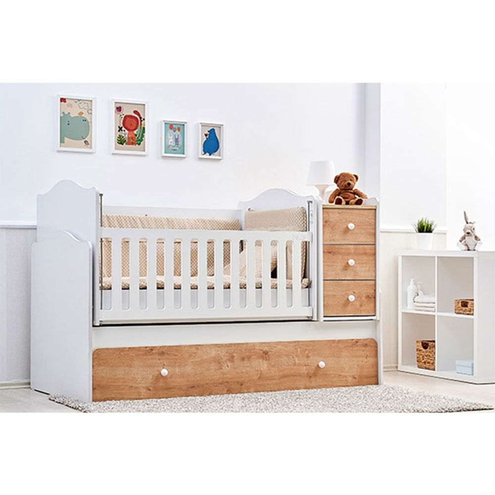 Belis Modularni krevetac Nova 5U1, Natur/Bijeli slika 1