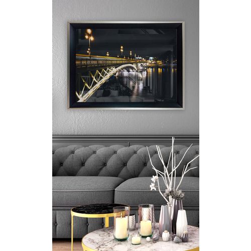 Vavien Artwork Slika na staklu 45x65 Bridge s slika 1