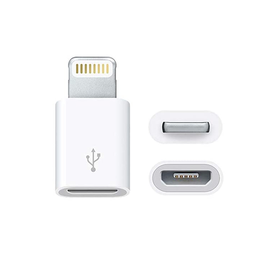 Adapter OTG micro USB na iPhone lightning beli slika 1