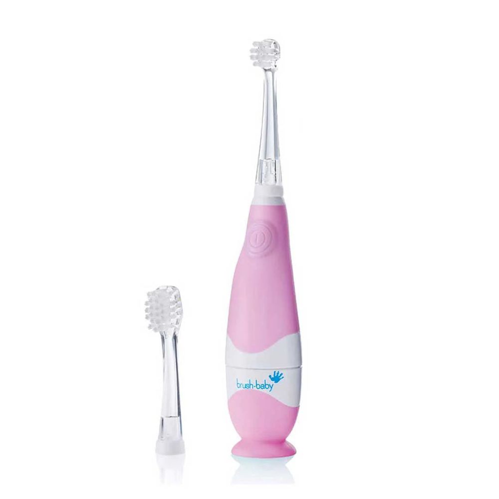 Brush-Baby Dječija električna četkica BabySonic (0-3 godine), Roza slika 1