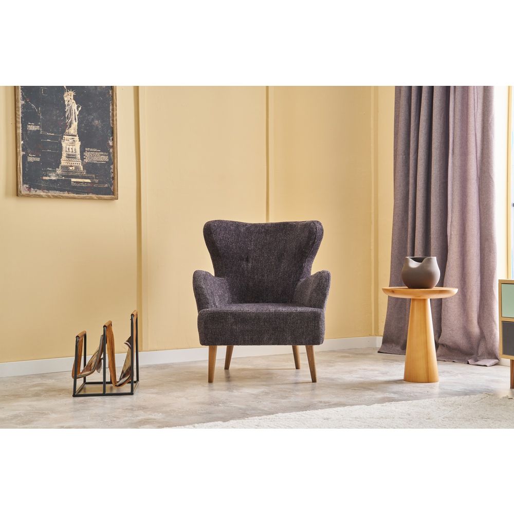 Karina Prestij - Antracitni Wing Chair slika 2