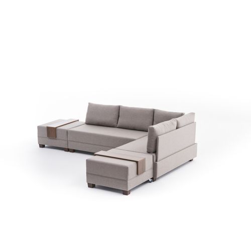 Atelier Del Sofa Fly Right - Krem Krem Ugaona Sofa na Razvlačenje slika 6