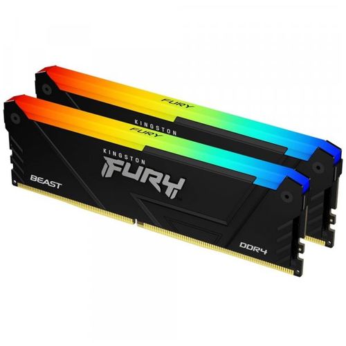 RAM DDR4 Kingston 32GB (2x16GB kit) PC3200 KF432C16BB2AK2/32 Fury Beast RGB slika 1