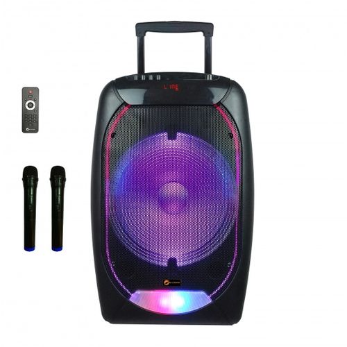 N-Gear karaoke The Flash 1510, 500W, BT, discoLED, 2*bež mikrofon, baterija slika 1