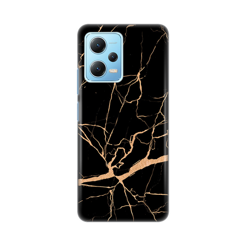 Torbica Silikonska Print za Xiaomi Redmi Note 12 5G (EU) All Black slika 1