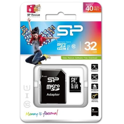 Silicon Power SP032GBSTH010V10SP MicroSD 32GB, SDHC, Class 10, w/SD Adapter slika 2