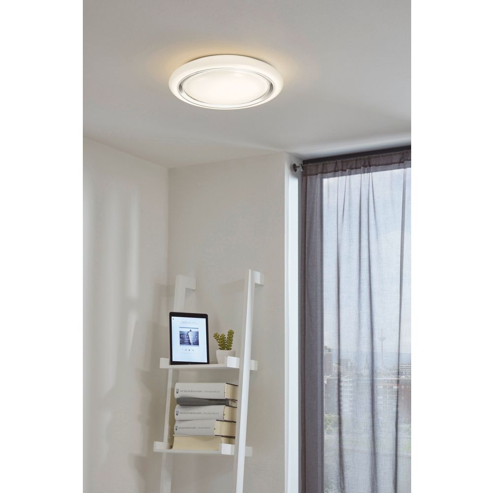 Eglo Capasso Plafonjera LED 18W, Promjer 340mm, Bijela/Krom slika 8