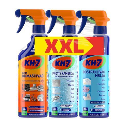 KH-7 TRI PACK XXL Odmašćivač, Kamenac, Mrlje slika 2