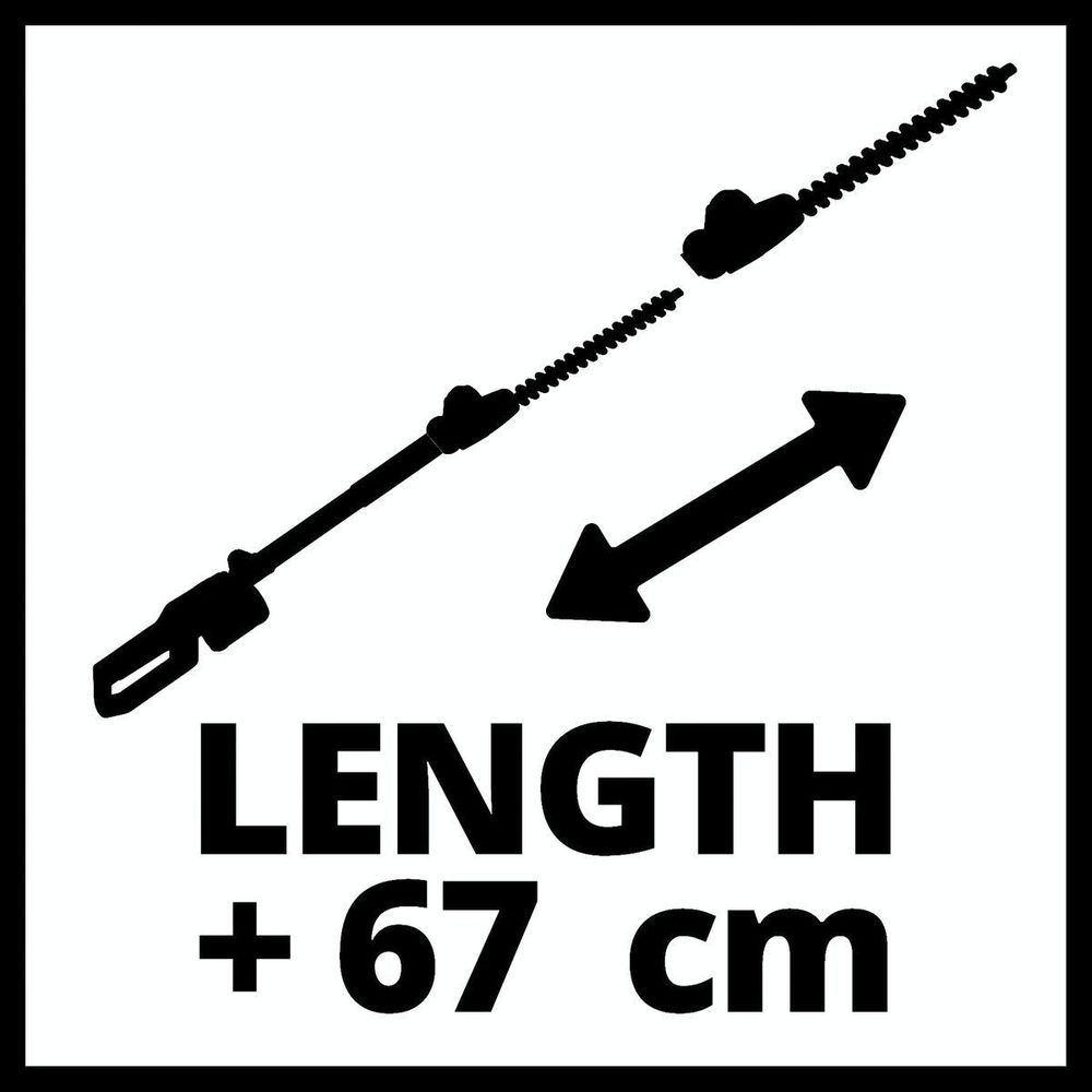 Einhell Akumulatorske teleskopske makaze za živicu GC-HH 18/45 Li T-Solo + Baterija 4 Ah 18V i punjač slika 12