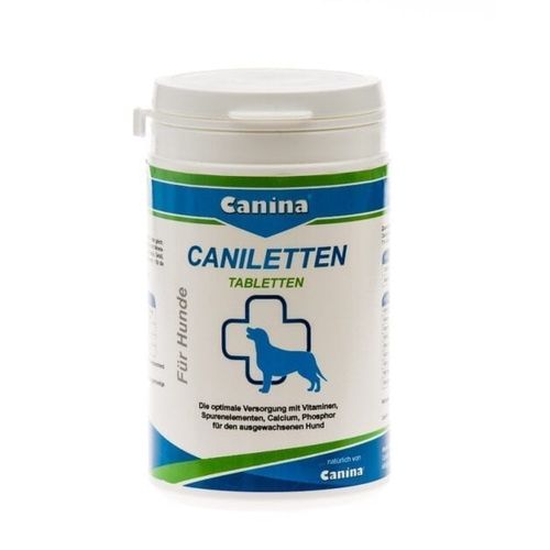 Canina Caniletten, mineralni dodatak prehrani za pse, tablete, 300g (približno 150 tableta) slika 1