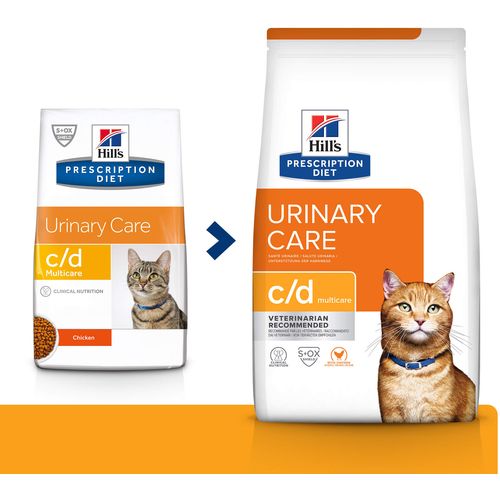 Hill's Prescription Diet c/d Multicare Urinary Care Hrana za Mačke s Piletinom, 3 kg slika 2