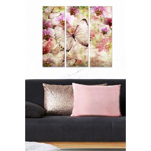Dekorativna MDF Slika u Više Boja (Set od 3 Komada) - MDF1018809