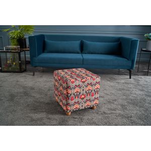 Bonita Puf Kare Multicolor Pouffe