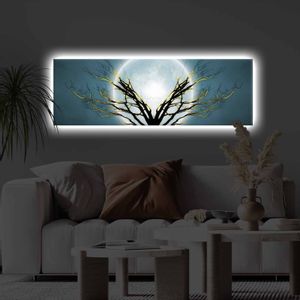 3090KTLGDACT - 018 Multicolor Decorative Led Lighted Canvas Painting