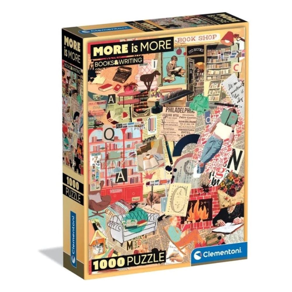 Clementoni CL37074 Puzzle 1000 KNJIGE I PISANJE, 1000kom slika 1