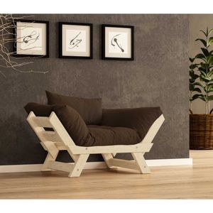 Jednosjed sofa za baštu CPT8144-140, prirodna smeđa boja