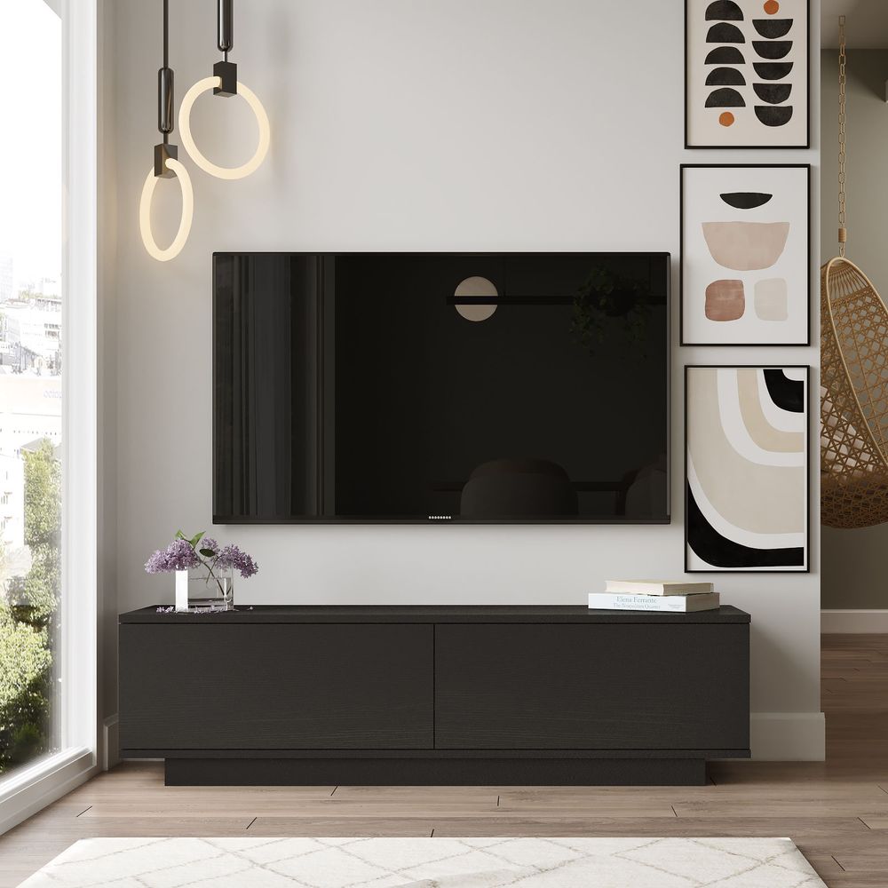 TV stalak "Fn1-Lb" crni slika 1