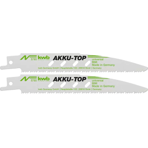 KWB akku top list za ubodnu pilu, l - 150 mm, za drvo, metal i plastiku, fini rez, 2 kom