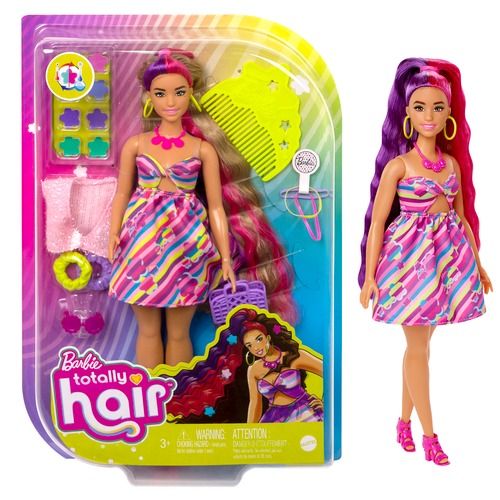 Barbie lutka Totally Hair smeđa slika 5