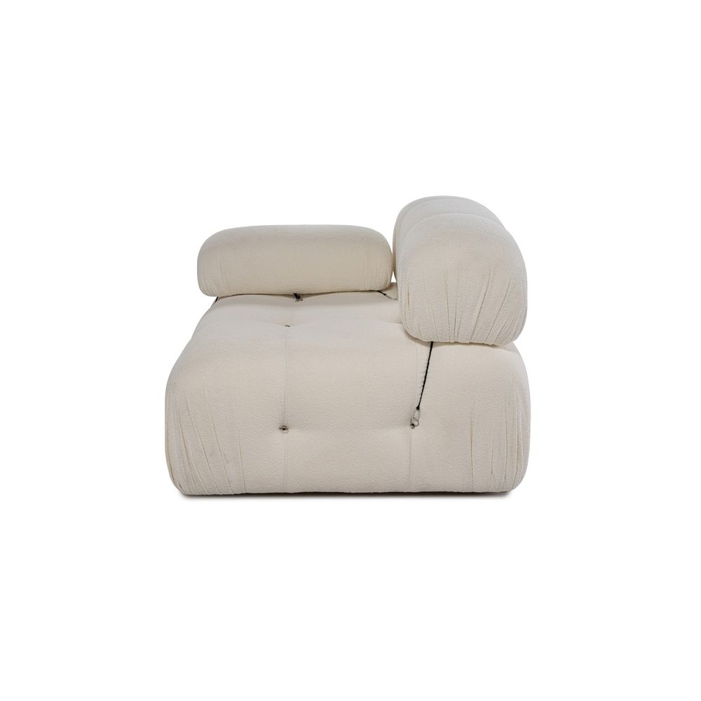 Bubble L1 - Bež Bijeli Sofa za Jednu Osobu slika 3