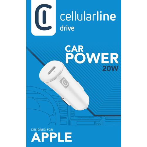 Cellularline auto punjač iPhone USB-C 20W slika 2