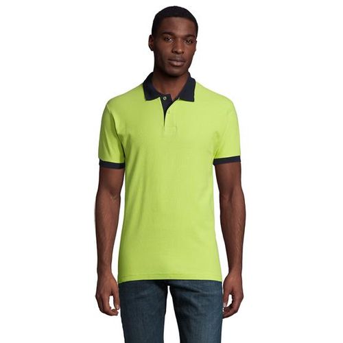 PRINCE muška polo majica sa kratkim rukavima - Apple green/teget, L  slika 1