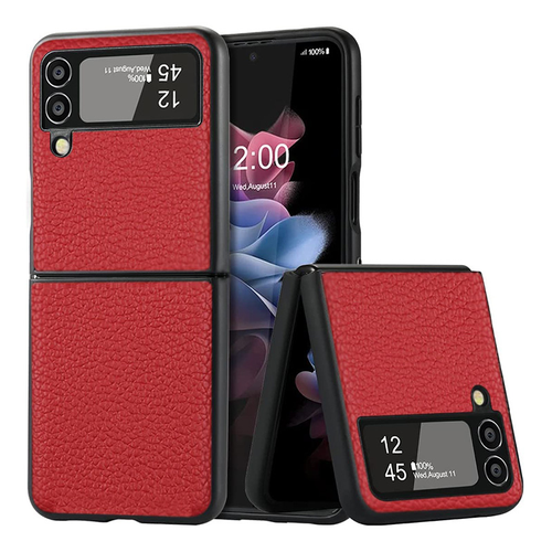 Maska Elegant Leather za Samsung F721B Galaxy Z Flip 4 5G crvena slika 1