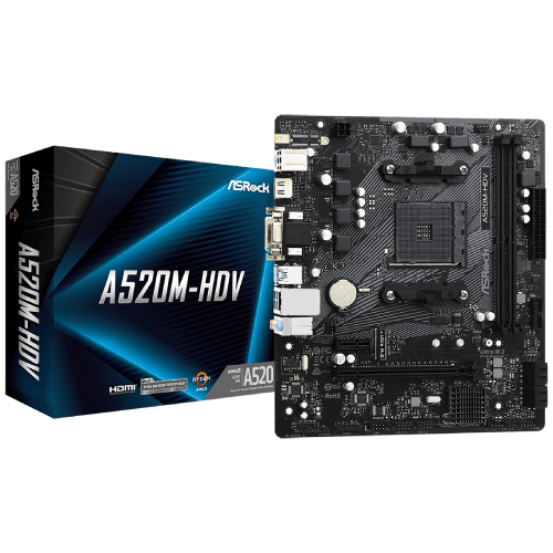 MB ASrock AMD AM4 A520M-HDV slika 1