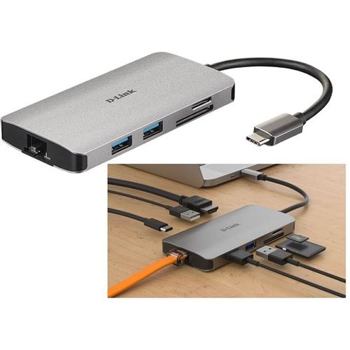 D-Link USB-C HUB 8-in-1, DUB-M810 slika 1